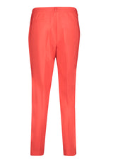 Pantalon rouge avec pli