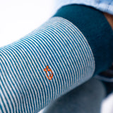 Chaussettes coton rayées Grenouillière