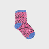 Chaussettes Léopard rose/bleu