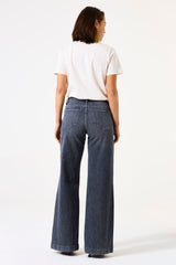 Jean Célia Wide gris délavé L30