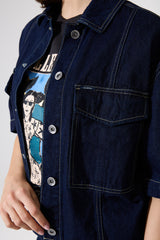 Veste en jean brut