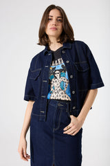 Veste en jean brut