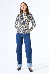 Top imprimé manches longues