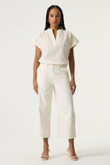 Pantalon blanc cassé