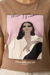 Tee shirt brun