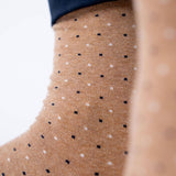 Chaussettes en coton peigné Square - Gingembre