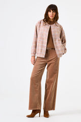 Veste en tweed à carreaux