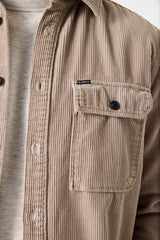 Surchemise velours côtelé beige