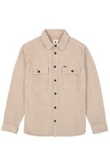 Surchemise velours côtelé beige