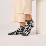 Chaussettes courtes Vache blanc/noir