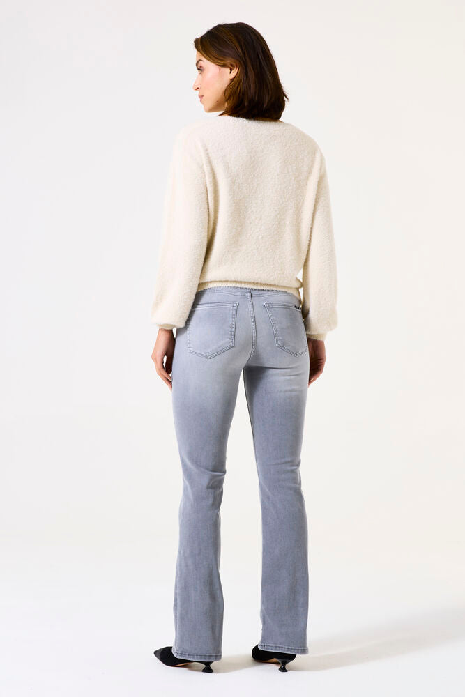 Jean Célia évasé gris moyen L32