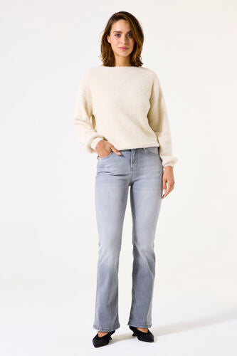 Jean Célia évasé gris moyen L32