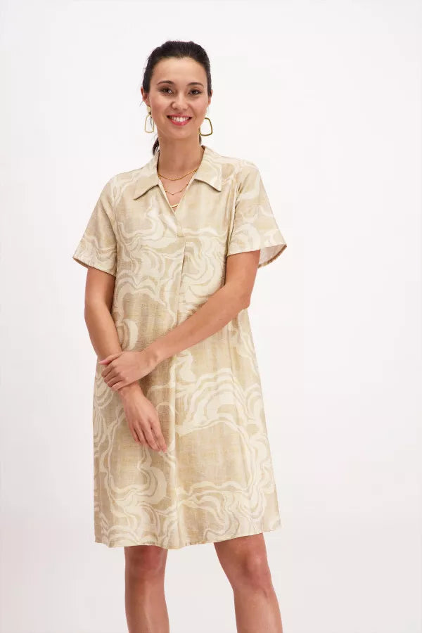 Robe imprimée manches courtes