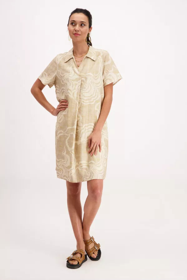 Robe imprimée manches courtes