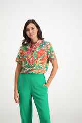 Blouse imprimé tropical