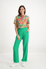 Blouse imprimé tropical