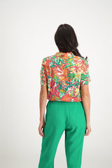 Blouse imprimé tropical