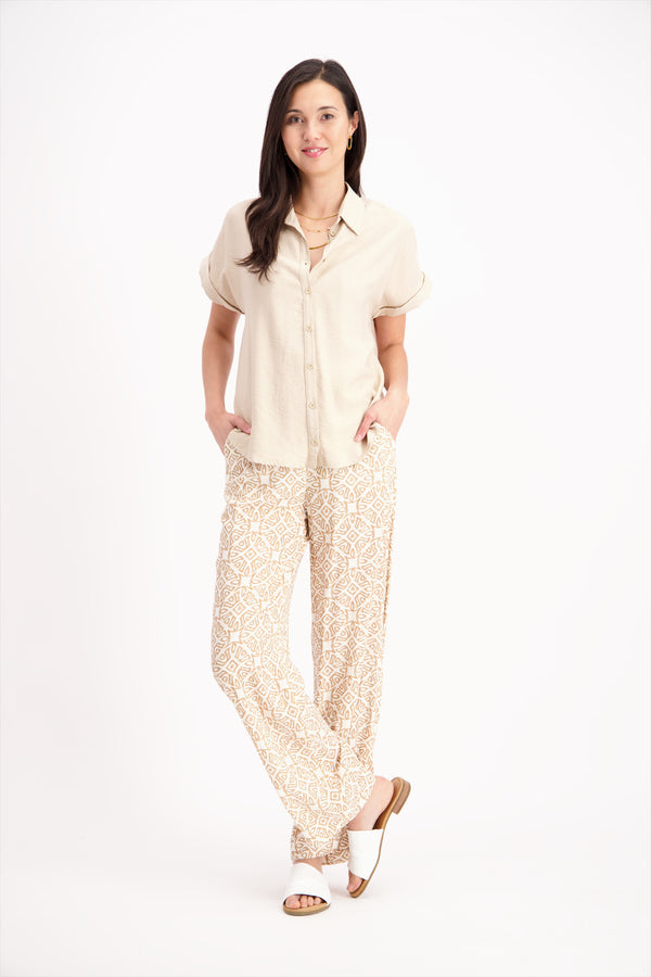 Chemise uni écru