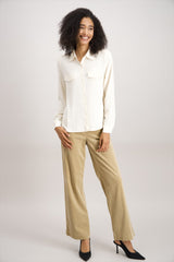 Chemisier blanc cassé