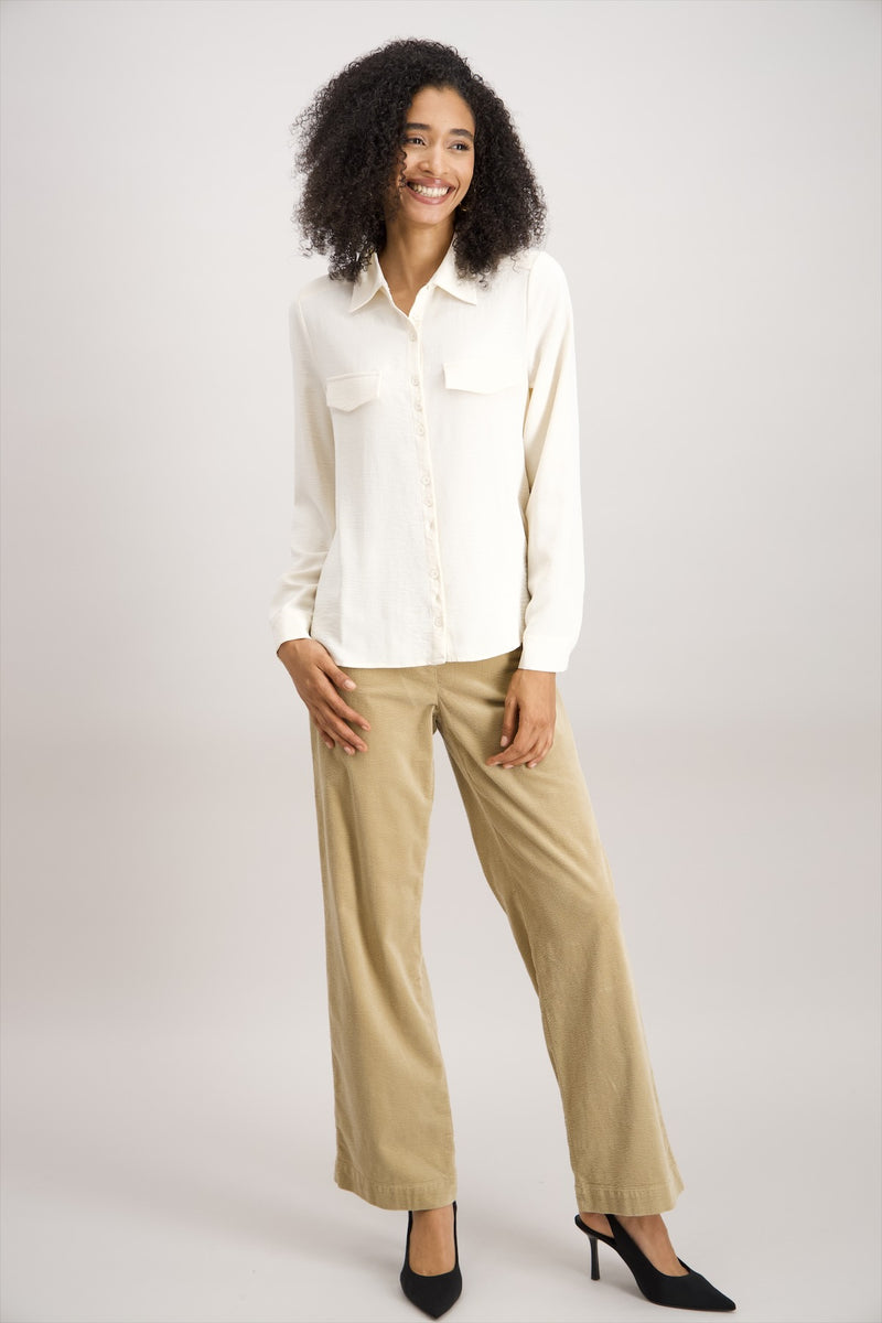 Chemisier blanc cassé