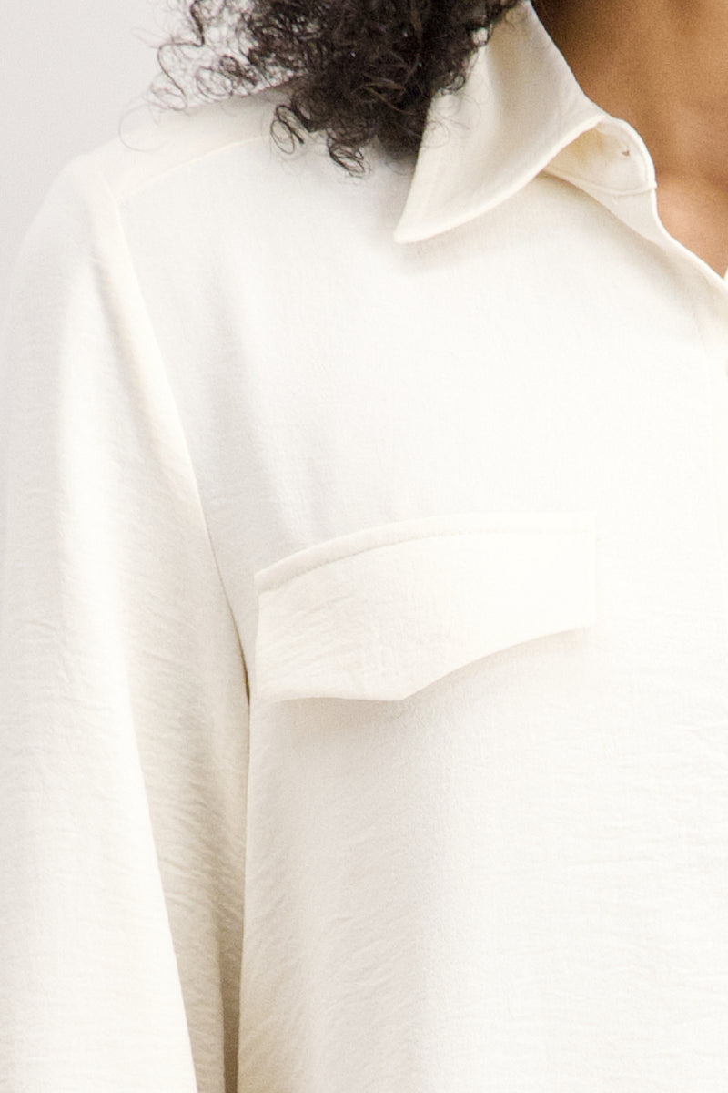 Chemisier blanc cassé