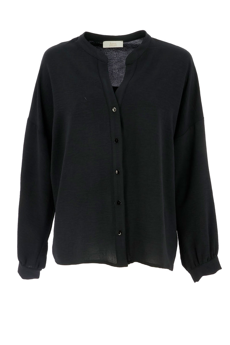 Blouse boutonnée noire