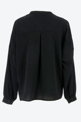 Blouse boutonnée noire