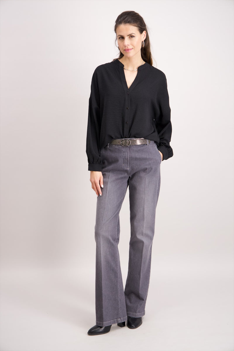 Blouse boutonnée noire