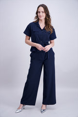 Chemise uni marine