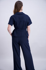 Chemise uni marine