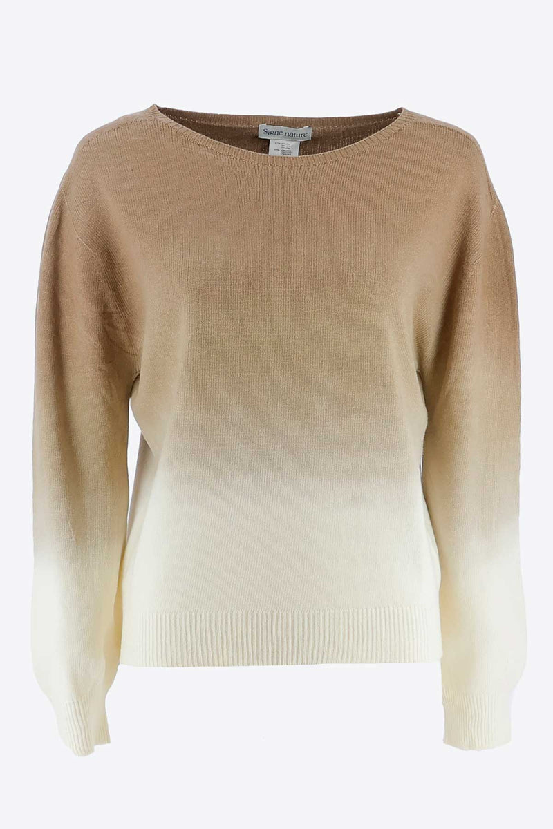 Pull beige dégradé