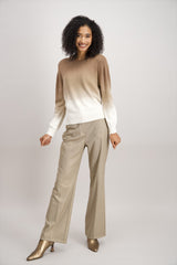 Pull beige dégradé