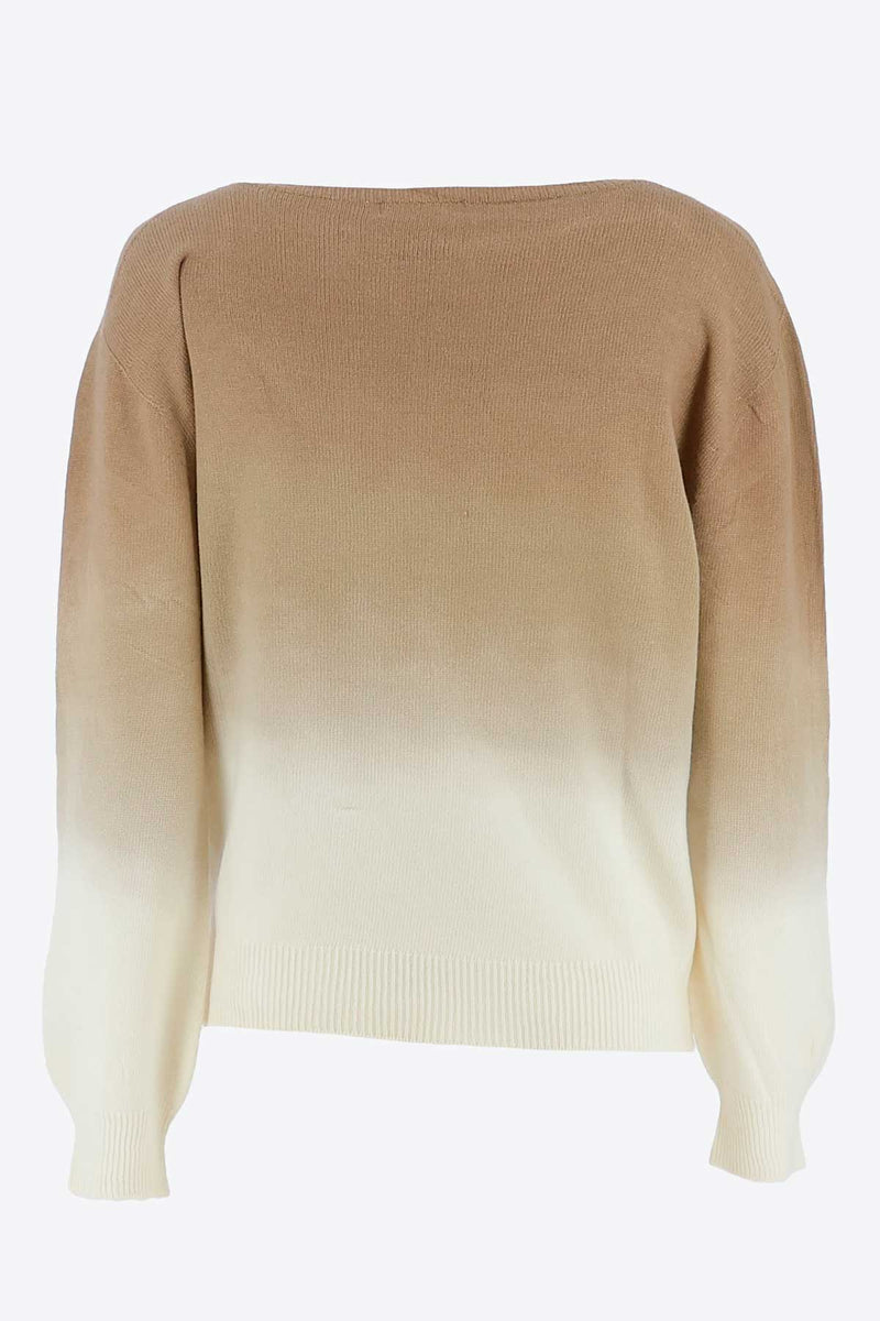 Pull beige dégradé