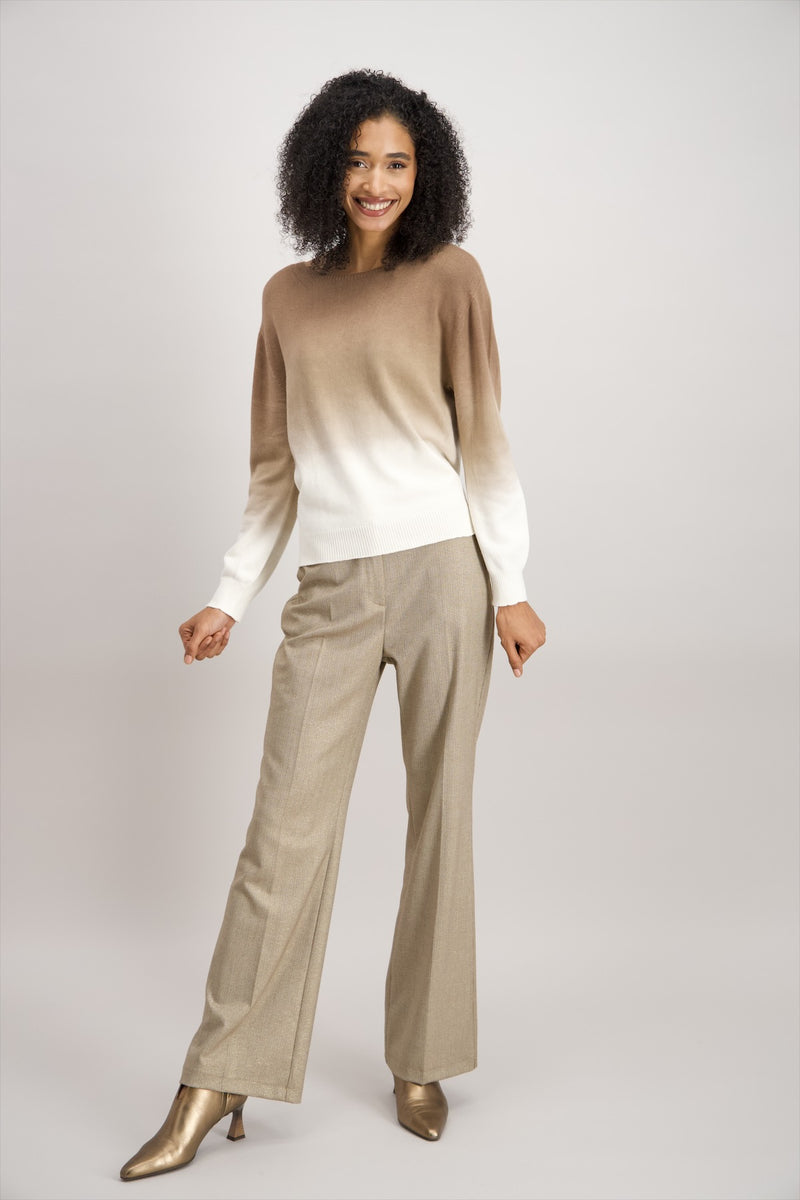 Pull beige dégradé