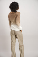 Pull beige dégradé
