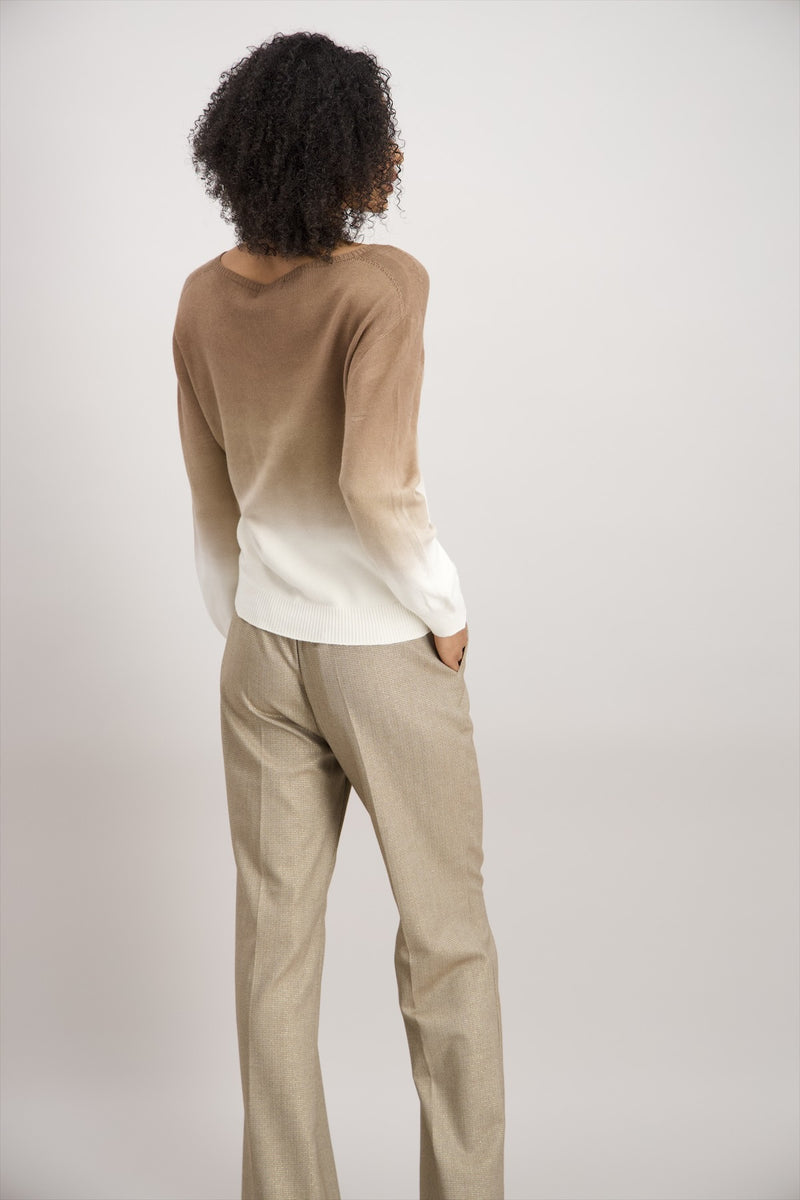 Pull beige dégradé