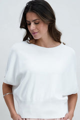 Pull ample blanc