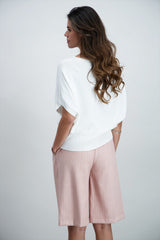 Pull ample blanc