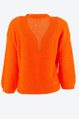 Cardigan uni orange