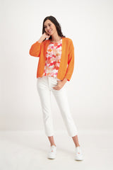 Cardigan uni orange