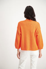 Cardigan uni orange