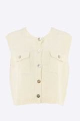 Gilet boutonné sans manches