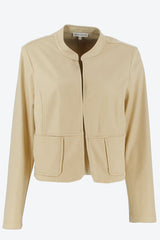 Veste en suédine beige