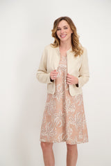 Veste en suédine beige