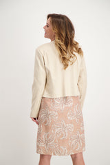 Veste en suédine beige