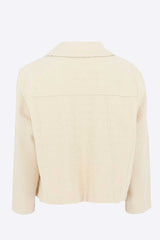 Veste matière structurée unie beige