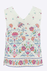 Top imprimé fleuri