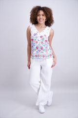 Top imprimé fleuri
