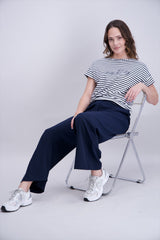 Tee-shirt rayé avec strass