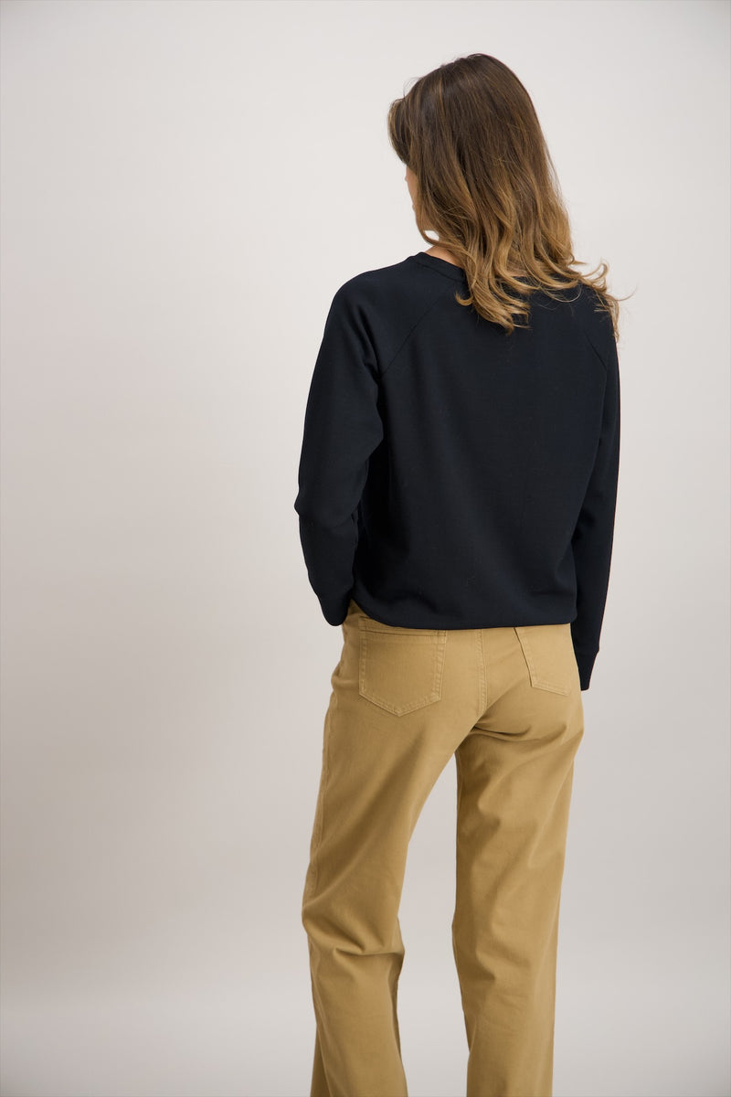 Sweat noir avec impression